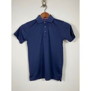 French Toast Boys Navy Blue Short Sleeve Polo Shirt Size 8 Uniform Top